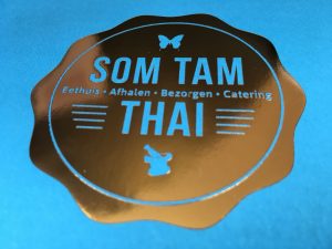 Sticker Som Tam Thai eet- en afhaalhuis.